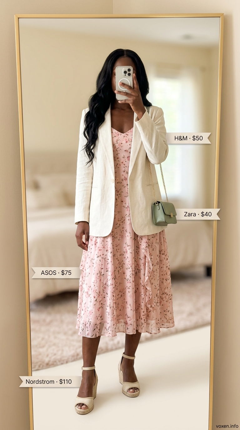 Garden Party Glam: A Whisper of Silk and Silver