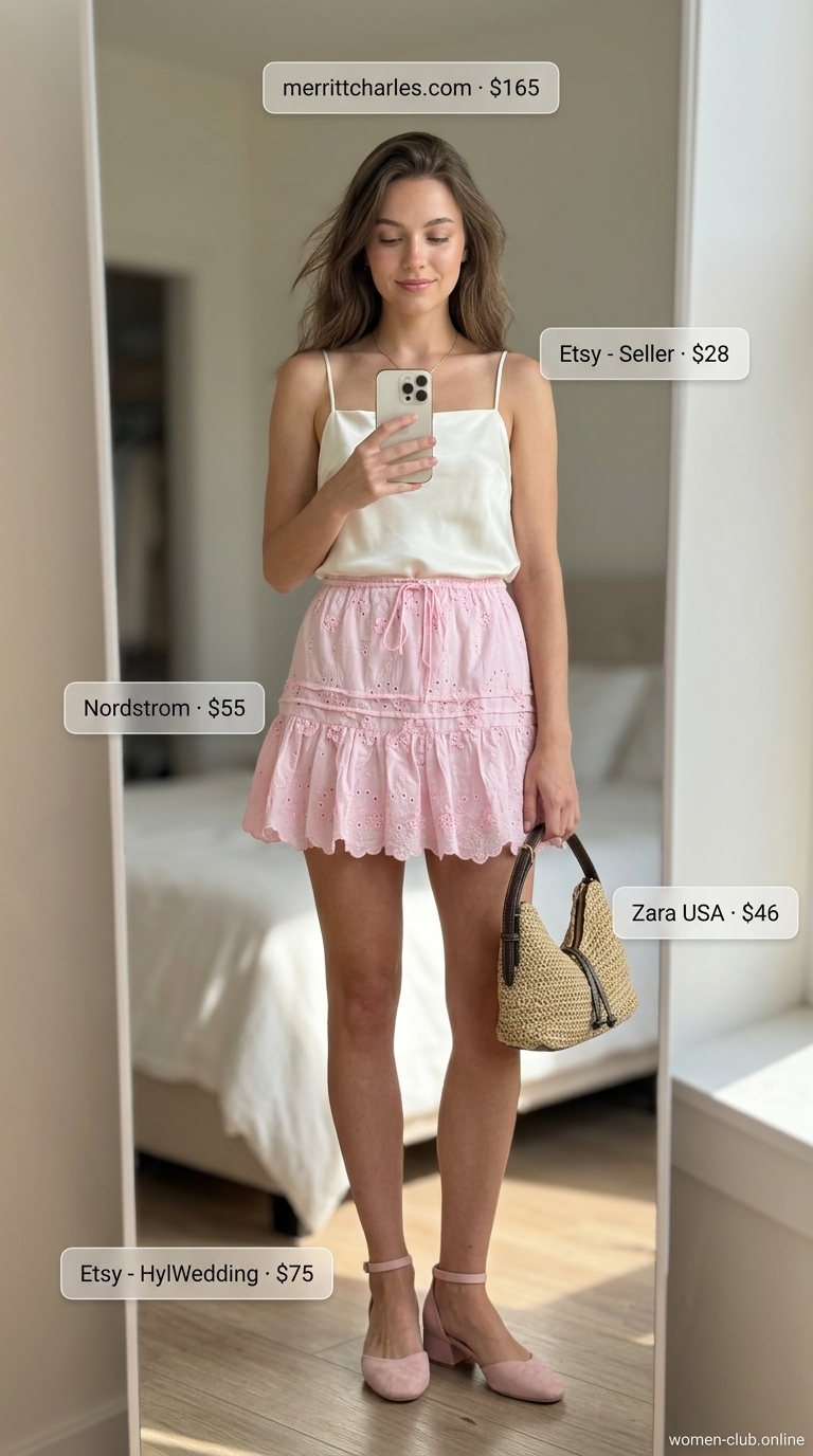 mini skirt outfits summer 2026 - Style Inspiration mini skirt outfits summer 2026 outfit idea - fashion styling inspiration