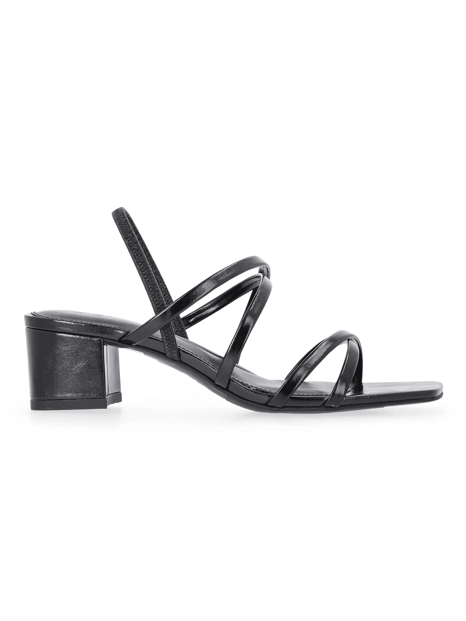 Time and Tru Women's Strappy Block Heel Sandals